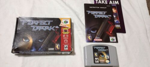 Perfect Dark (Nintendo 64, N64, 2000) CIB, Authentic - Afbeelding 1 van 10