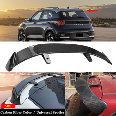 Rear Window Roof Spoiler Wing GT Carbon Look Style For Hyundai Venue 20-23