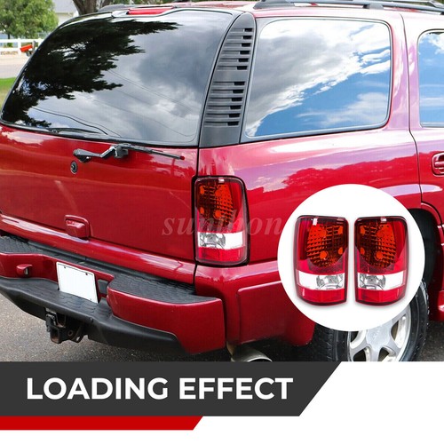 Pair Tail Lights For 00-06 Chevy Tahoe Suburban GMC Yukon Rear Brake Lamps LH+RH - Picture 13 of 13