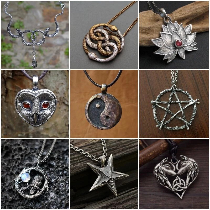 Mens gothic best sale necklace
