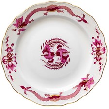Kuchenteller purpurner Drachendekor Meissen Neuer Ausschnitt 1.Wahl n. 1924 18cm
