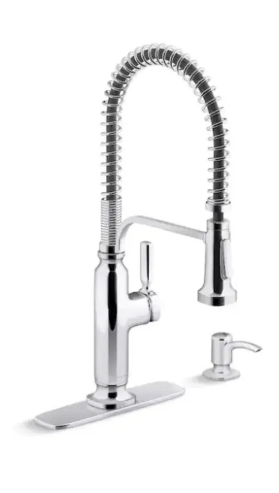 Kohler R28702SDCP Ealing Pro PullDown Kitchen Faucet Polished Chrome