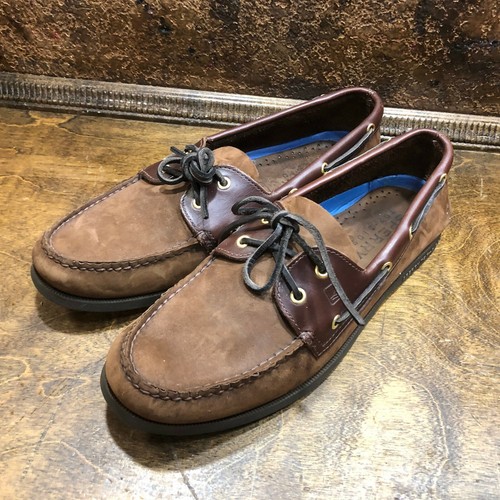 Nuevo Para hombres Cuero Sperry Top Sider Zapatos Náuticos Amaretto Marrón  Cuero 2 Ojo ~ 13 M | eBay