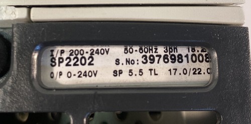 CONTROL TECHNIQUES SP2202 UNIDRIVE SP2202 OVERNIGHT SHIPPING - Picture 3 of 8