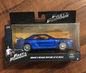 Jada 1 32 Diecast Movie Car Fast Furious Brian S Nissan Skyline