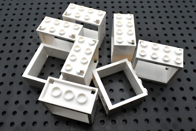 TCM BRICKS White Window 2x4x3 Frame X8 Compatible Parts & Pieces