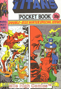 TITANS POCKET BOOK (MARVEL DIGEST SERIES) U.K. (1980 Series) #3 Near Mint Comics