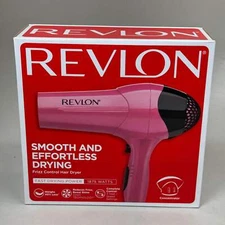 REVLON Smooth and Effortless 1875W Ionic Hair Dryer Berry RV474