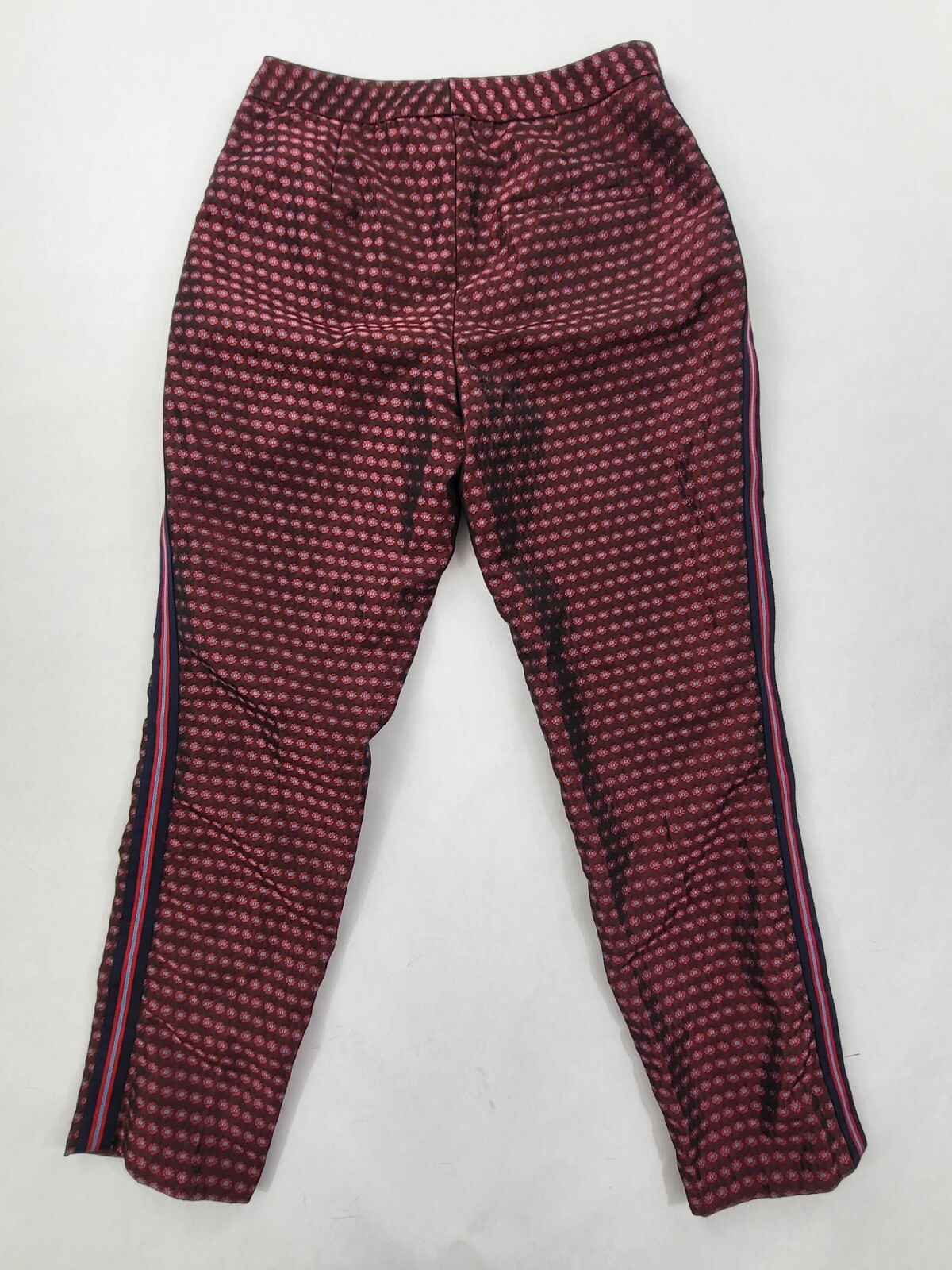 Zara Basic Dress Pants. Flower Pattern Side Strip… - image 10
