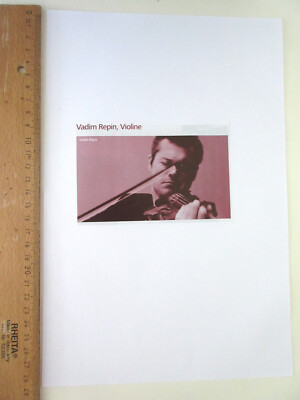 Autogramm  original  Vadim  Repin  -  Violinist  -   groß  -  selten !