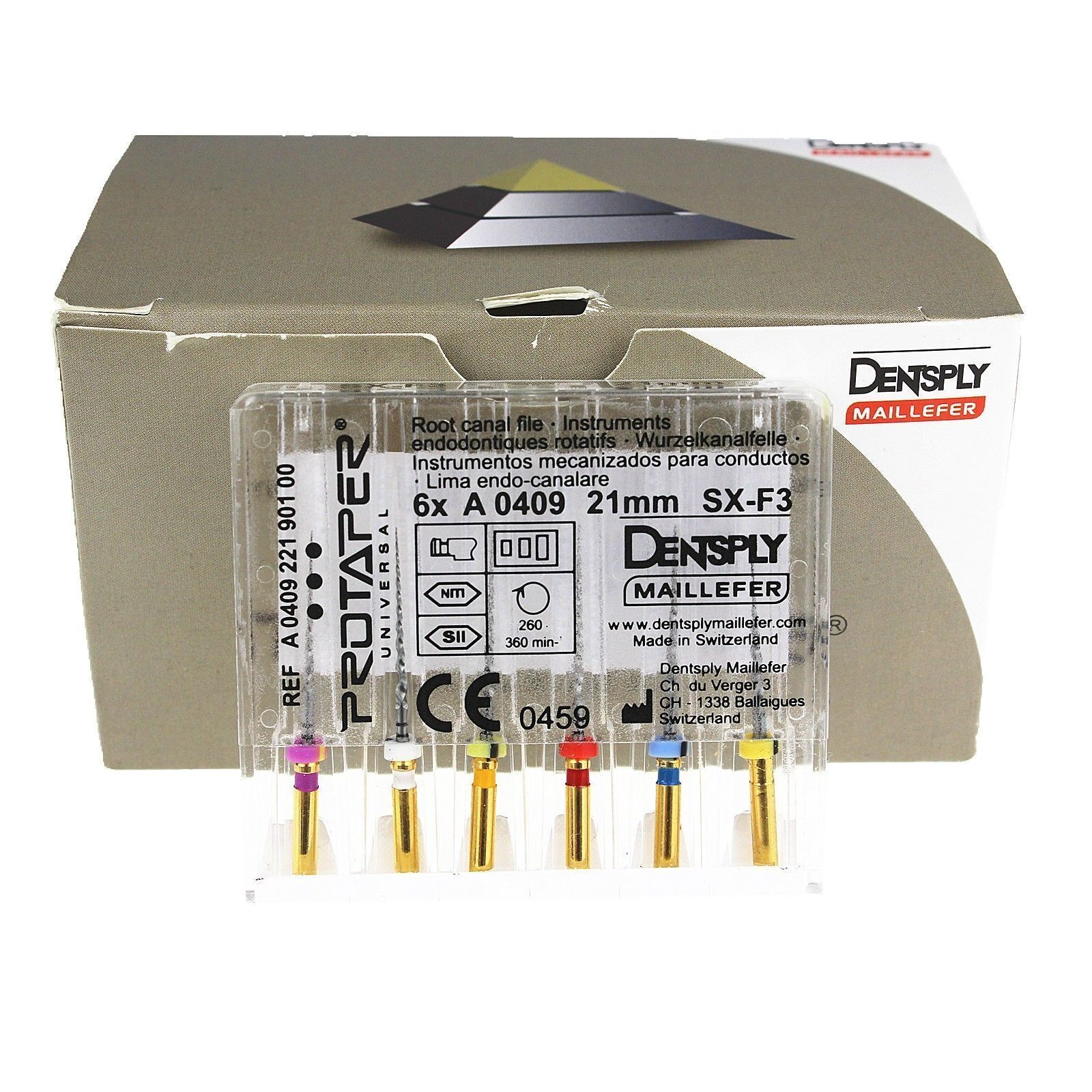 Dentsply Rotary ProTaper Universal Engine NiTi Files (1 Pack) 6 Files