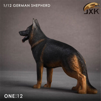 JxK 1/12 German Shepherd Dog Figure Pet Animal Model Canidae