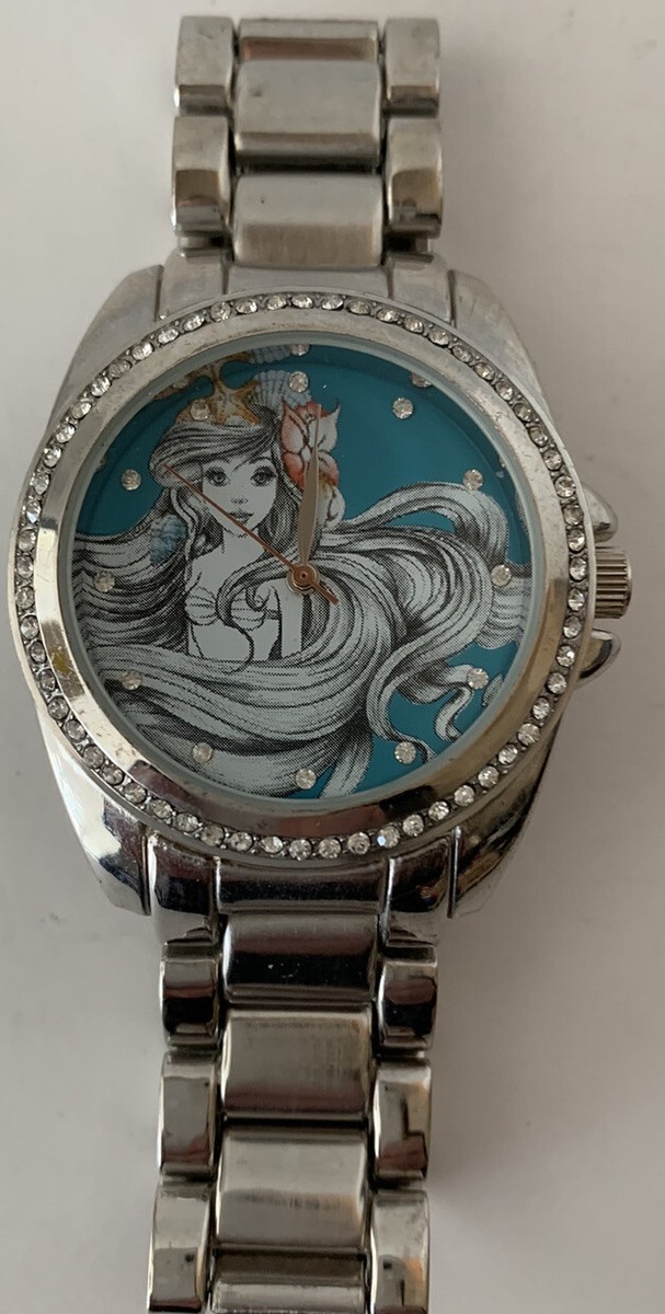 Disney Princess Ariel Little Mermaid Watch Silver Crystal  display picture 1