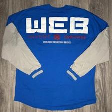 Marvel Spirit Jersey Shirt Mens Large Team WEB Worldwide Engineering Brigade