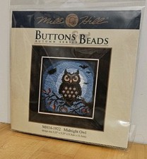 Mill Hill Buttons  Beads Autumn Series Kit MIDNIGHT OWL MH14-1922