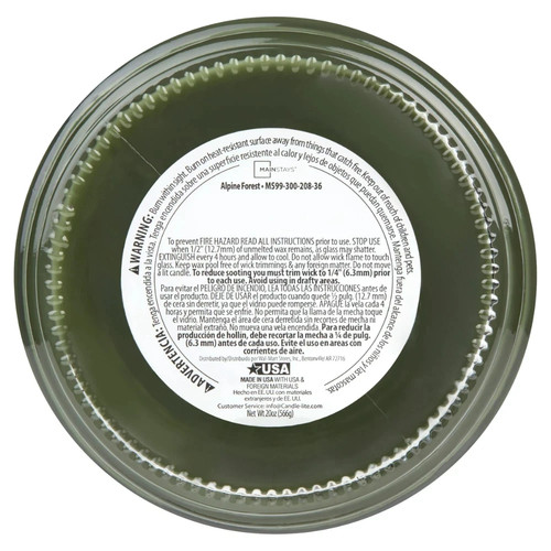 Mainstays Alpine Forest Scented Single-Wick Glass Jar Candle, 20 oz New - Picture 6 of 6