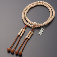 Shingon Buddhist Rosary Mala Juzu Prayer beads Japan Kyoto Kiso Hinoki, Kanzai