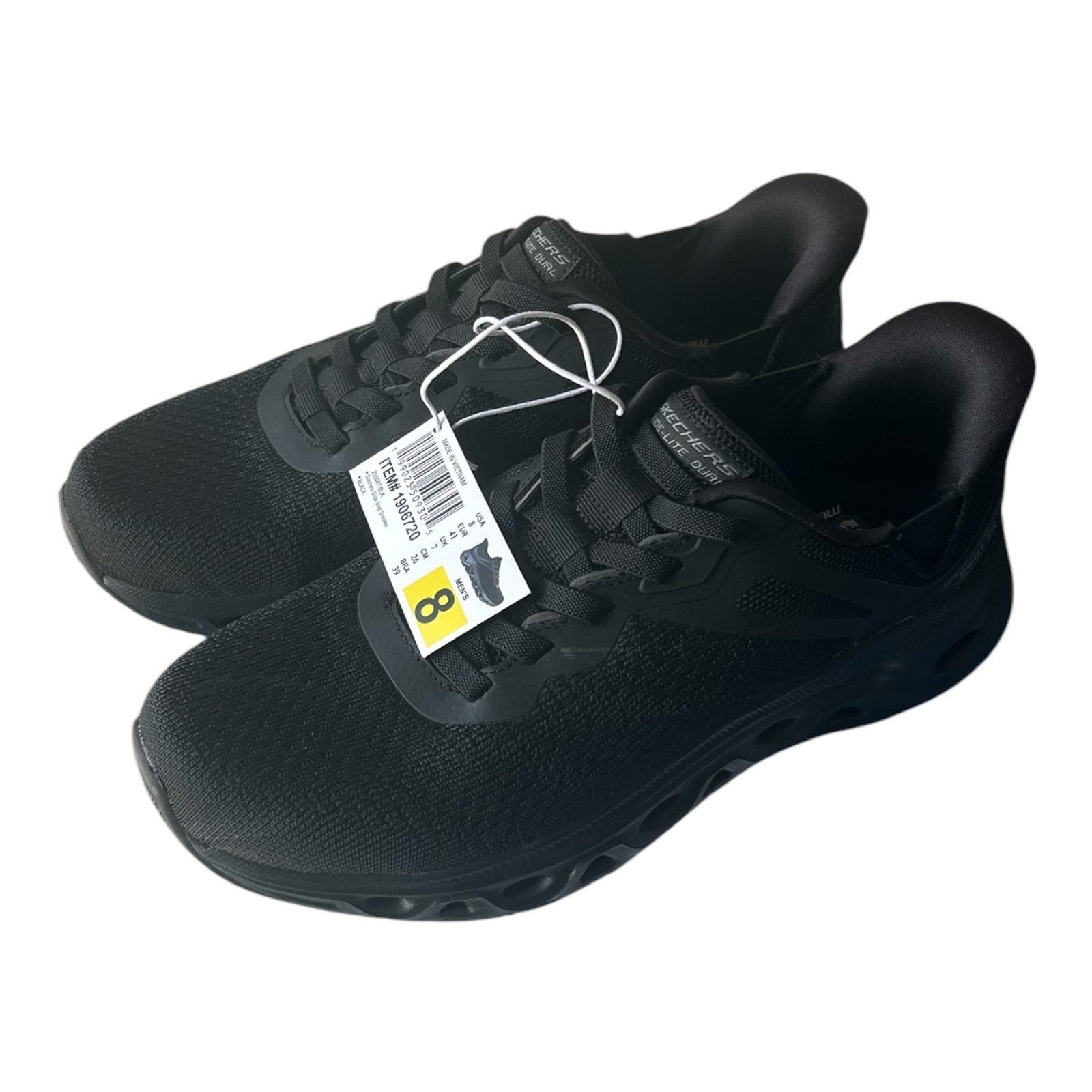 Skechers Men's Hands Free Swift Fit Slip On Memory Foam Shoes Black Size 8