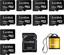 Lerdisk Factory Wholesale Micro SD Card 128MB Pack of 10 in Bulk Small Capaci...