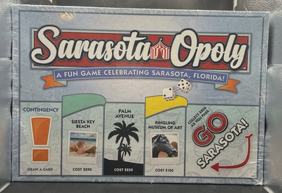 #ad SARASOTA OPOLY Game Celebrating Sarasota FL Monopoly Sealed Rare $34.99