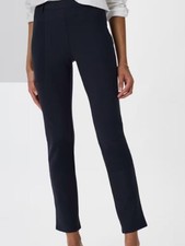 Quince Ultra-Stretch Ponte Straight Leg Pants Navy SP NWT
