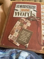DESIGNING WITH WORDS SCRAPBOOKING BOOK PAPERBACK- VERY GOOD