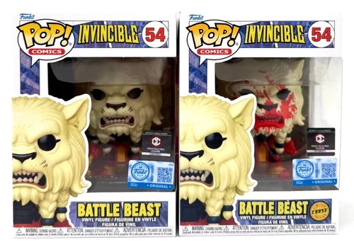 Funko Pop! Comics Invincible Battle Beast #54 – CHASE & Common Set | Protectors