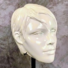 1990's Style White Gloss Jr. Mannequin head. Modern Style
