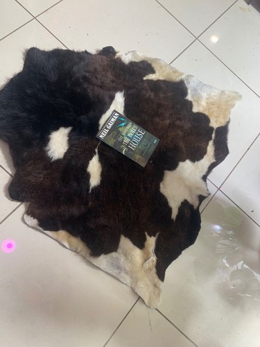 Cowhide Rug Used, small tear. 