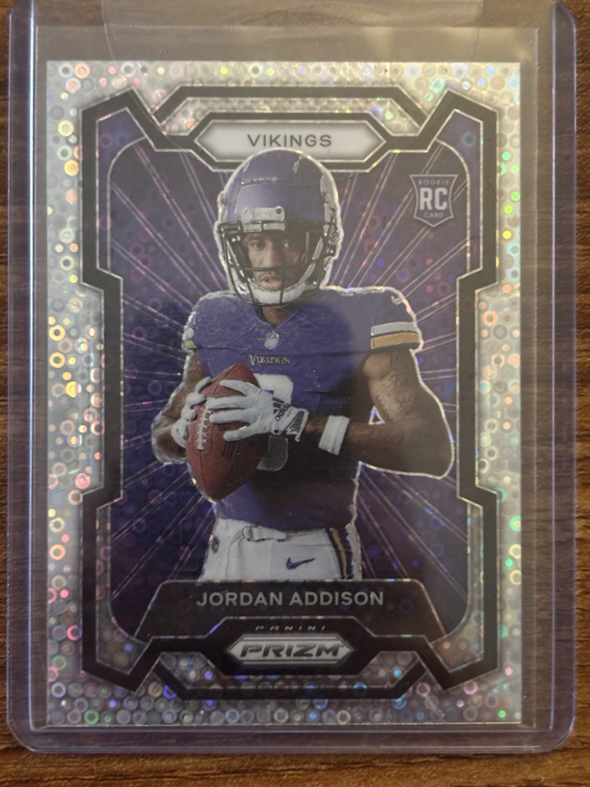 2023 Panini Prizm - Rookie Variation Jordan Addison #308 No Huddle Prizm (RC)