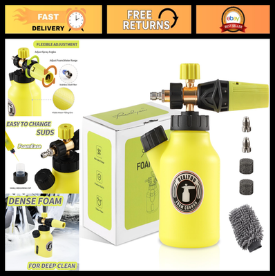 #ad Premium Foam Cannon for Pressure Washer up to 4500 PSI Easy Foam Dispensing Ca $39.99