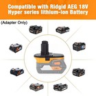 Battery Adapter Converter For Ridgid 18V Li-Ion Battery to for Dewalt Ni-Cd Tool — photo 6