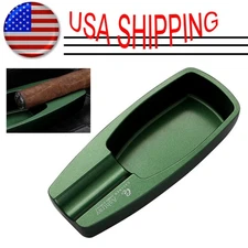 Galiner Metal Cigar Ashtray Single Slot Cigarette Holder Outdoors Home Portable