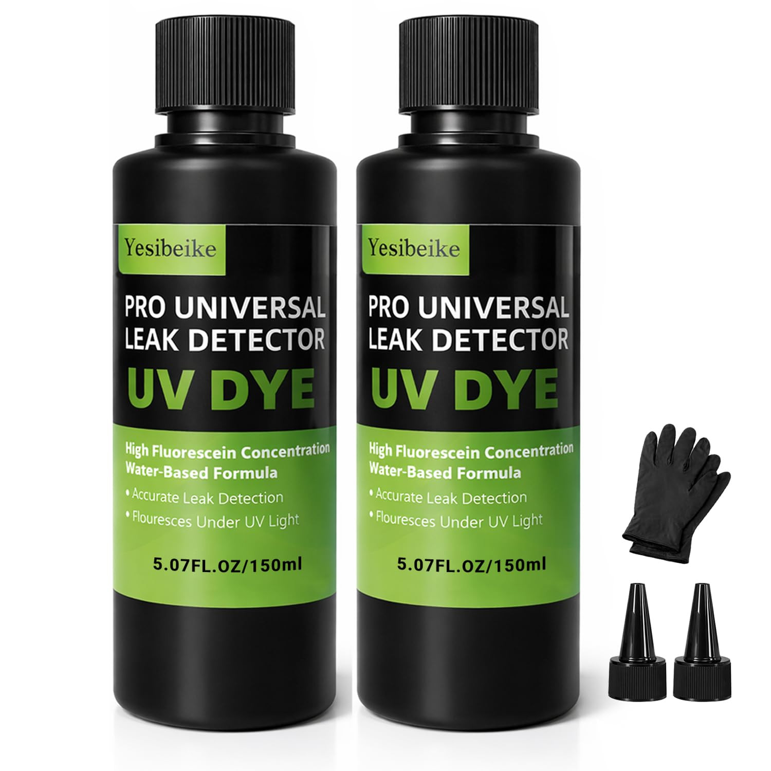 2 Pack 150Ml Water-Based UV Leak Dye for Coolant and AC