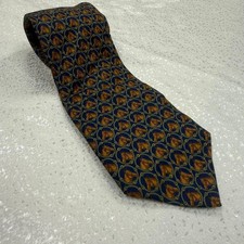 LONGCHAMP Tie Horse Pattern 100 Silk Made in Italy