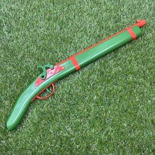 Freedom Wooden Cap Toy Pistol 19.5" Revolutionary Historic Replica Green Orange