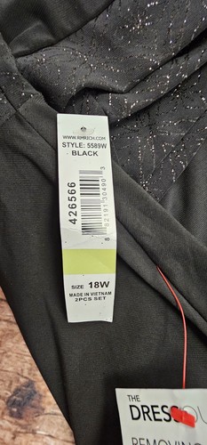 R & M Richards 5589W Hosenanzug Übergröße Brautmutter schwarz Übergröße 18W - Bild 9 von 14