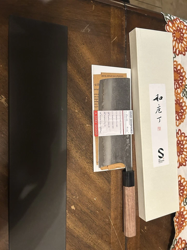 Matsubara синий #2 Nashiji высокий Накири 175 мм - Изображение 3 из 4