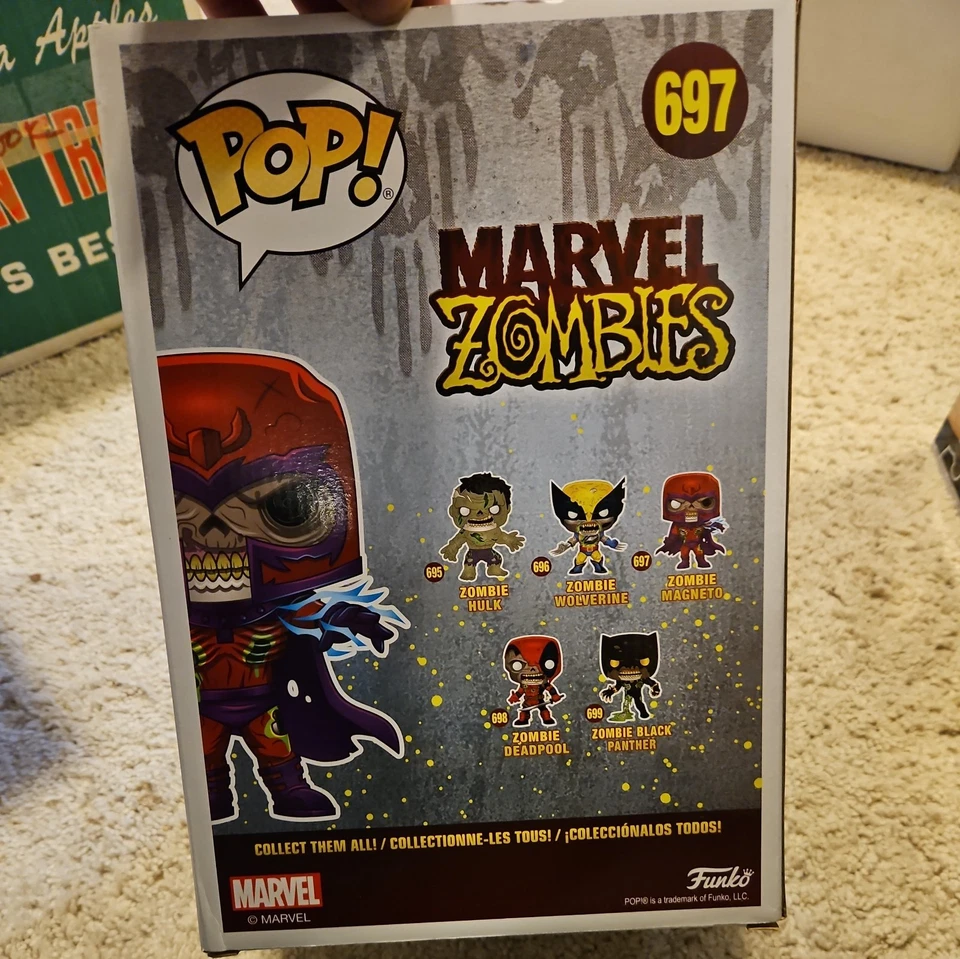 Funko Pop! Figura de acción Marvel Zombies Zombie Magneto #697 Foto 3 de 4