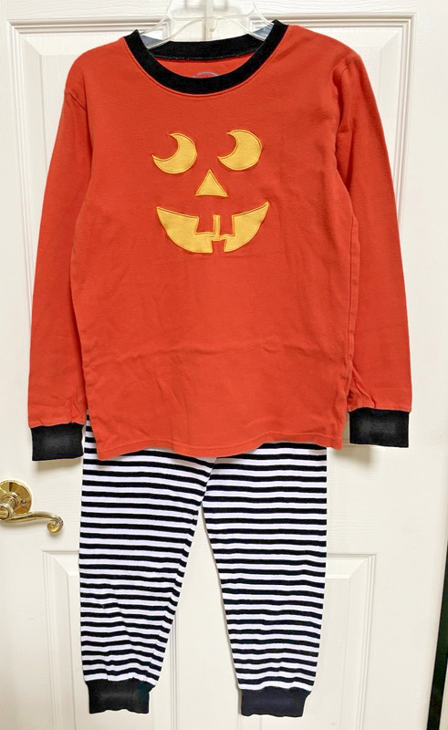 Sara's Print Chasing Fireflies Halloween Pajama Set Top Pants Size 16 Girls Boys