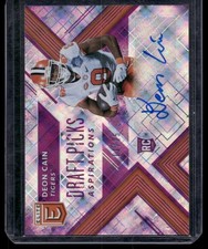 2018 Elite #114 Deon Cain Draft Picks Autographs Aspirations Purple #/25
