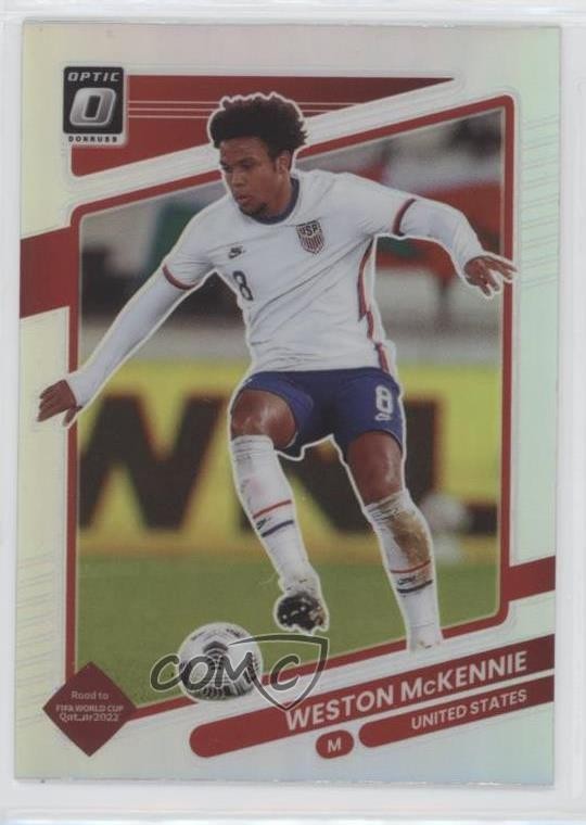 2021-22 Panini Donruss Road to Qatar Optic Holo Prizm Weston McKennie #167