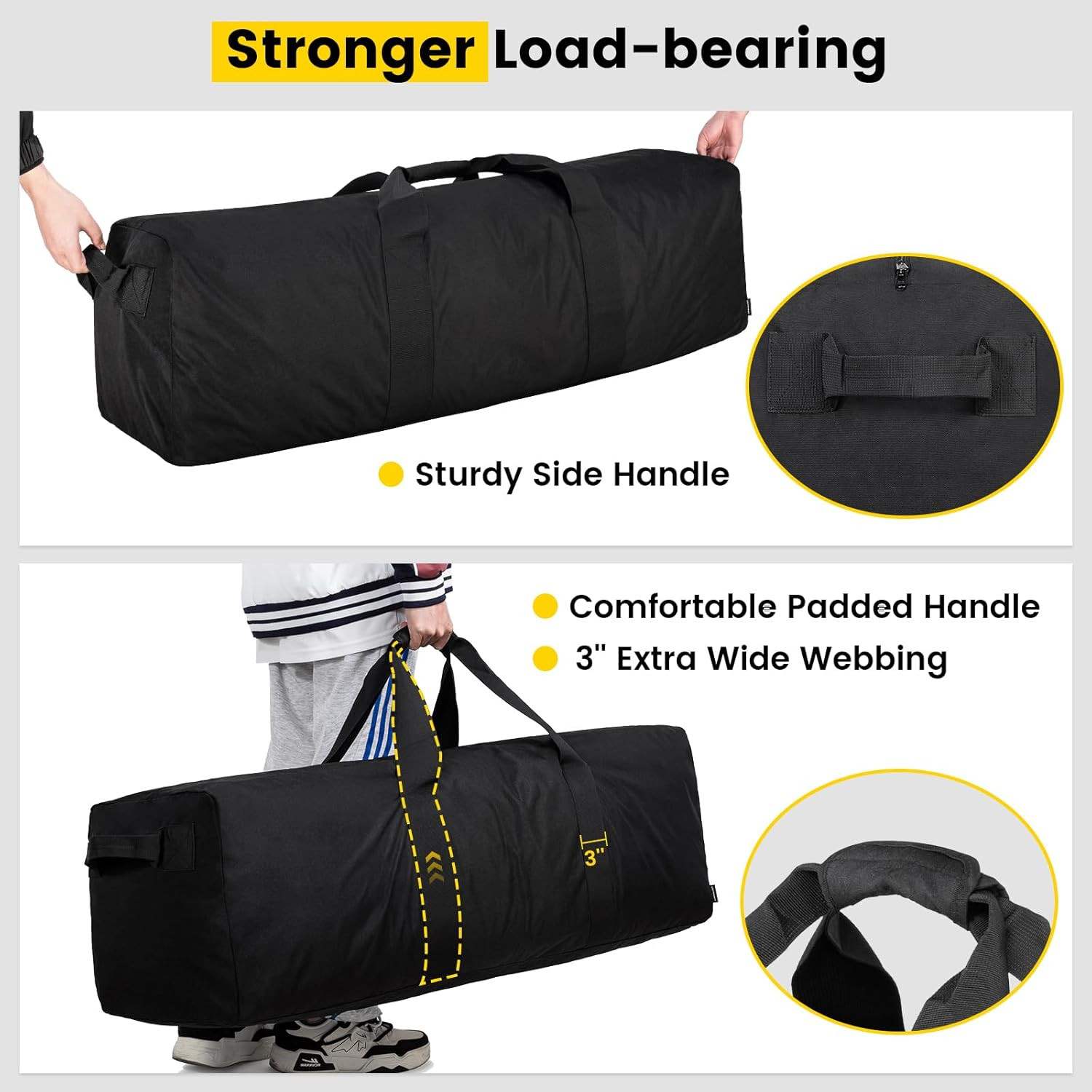 Duffle Bag for Travel - 180L Extra Large Duffel Bag for Men Foldable Camping ...