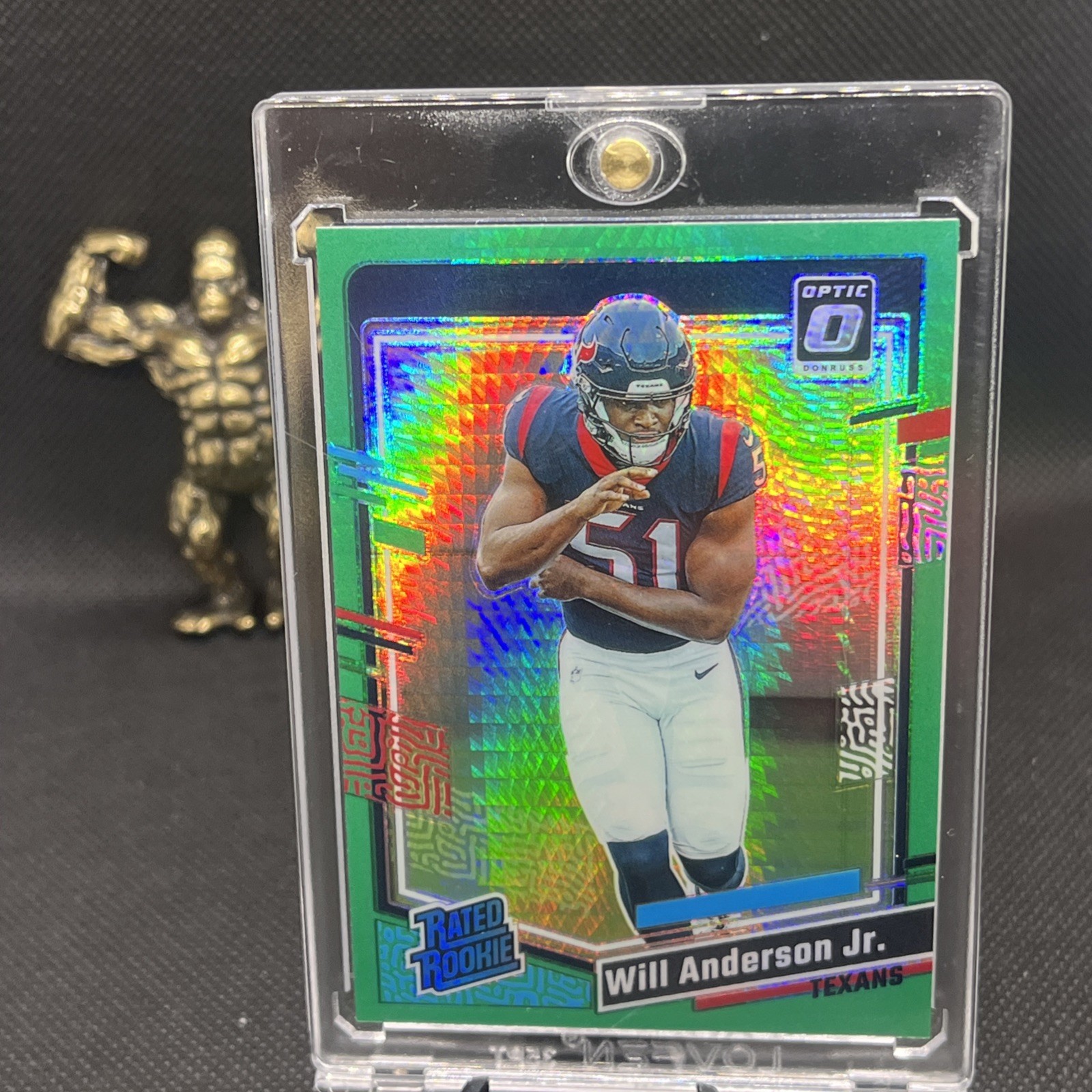 Will Anderson Jr 2023 Donruss Optic Green Hyper Rated Rookie RC #246 Texans