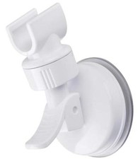 OUO Adjustable Shower Head Holder, Bathroom Suction Cup Handheld pure white