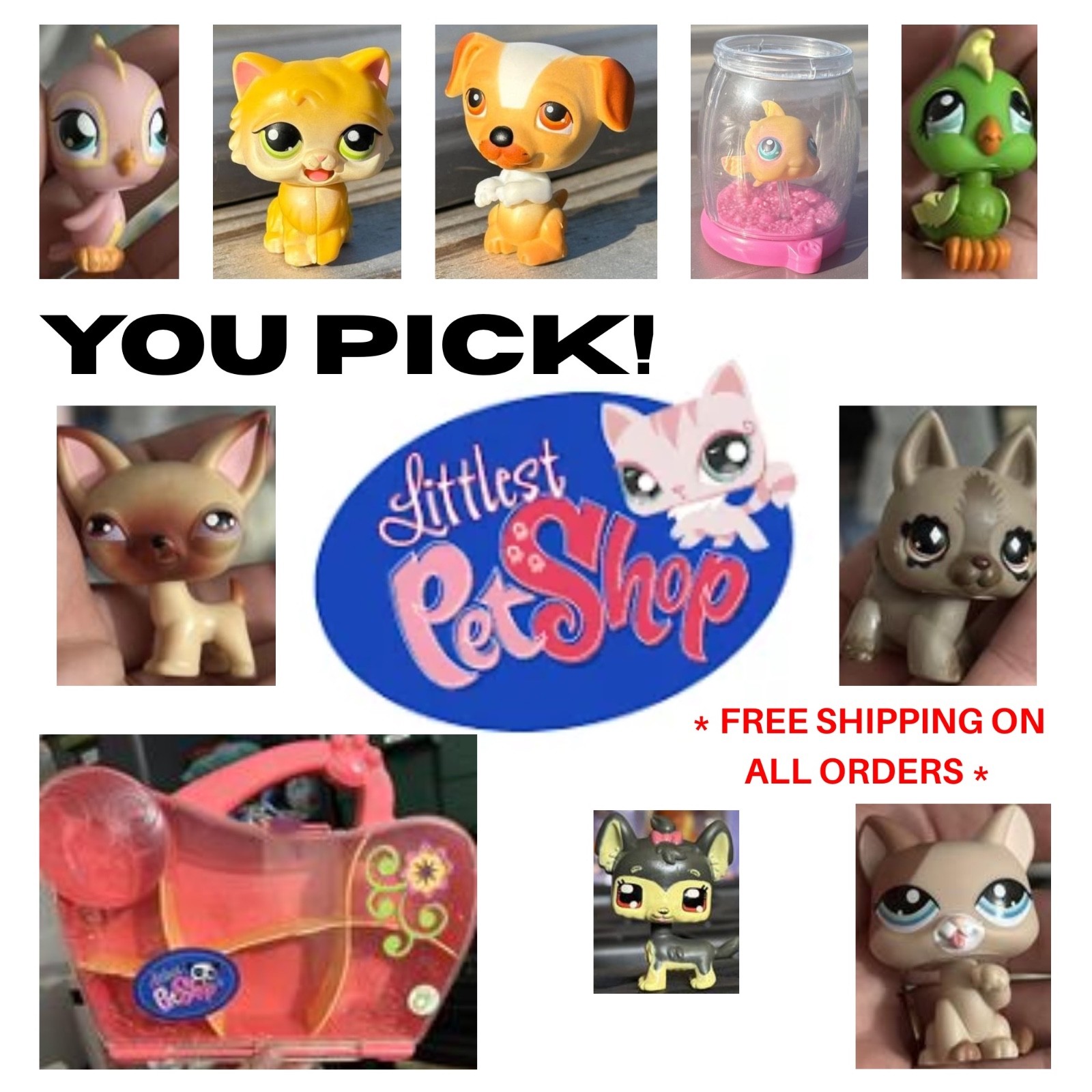 You Pick One Hasbro LPS Littlest Pet Shop Animal Toy