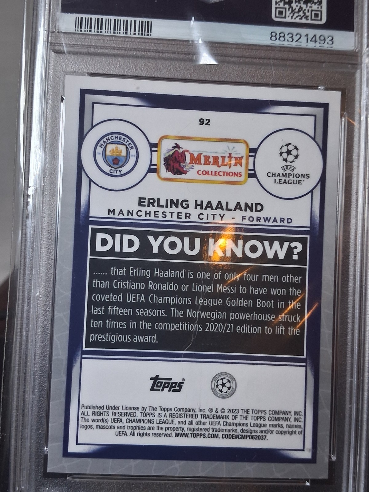 2022-23 Topps Merlin Chrome Erling Haaland Orange Refractor /25 Buy What U ❤️  view 10