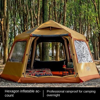 Aufblasbares Sechskantzelt Camping Outdoor