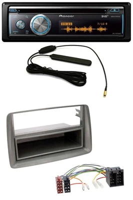 Pioneer CD USB Bluetooth DAB MP3 Autoradio für Fiat Panda (169 2003-2012) grau - Bild 1 von 4
