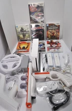 Nintendo Wii Console Bundle w/ Games & Accessories Lot – Call of Duty, Boxing